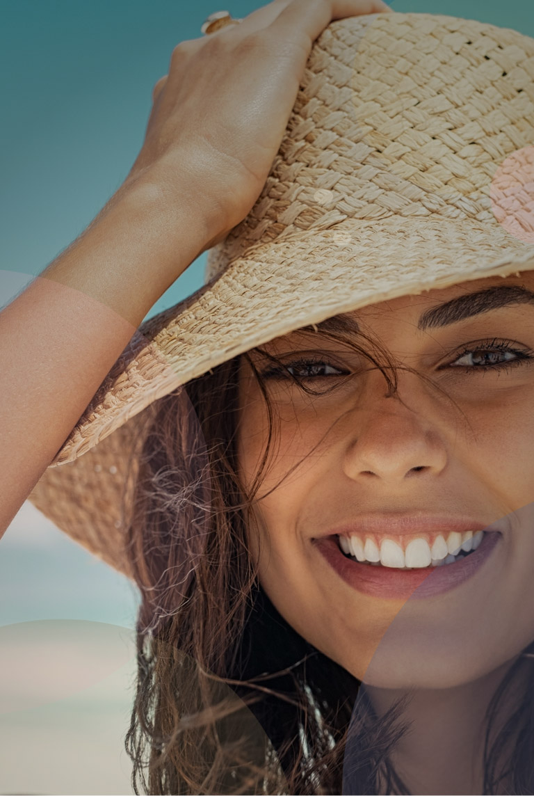 Smiling Woman After Teeth Whitening